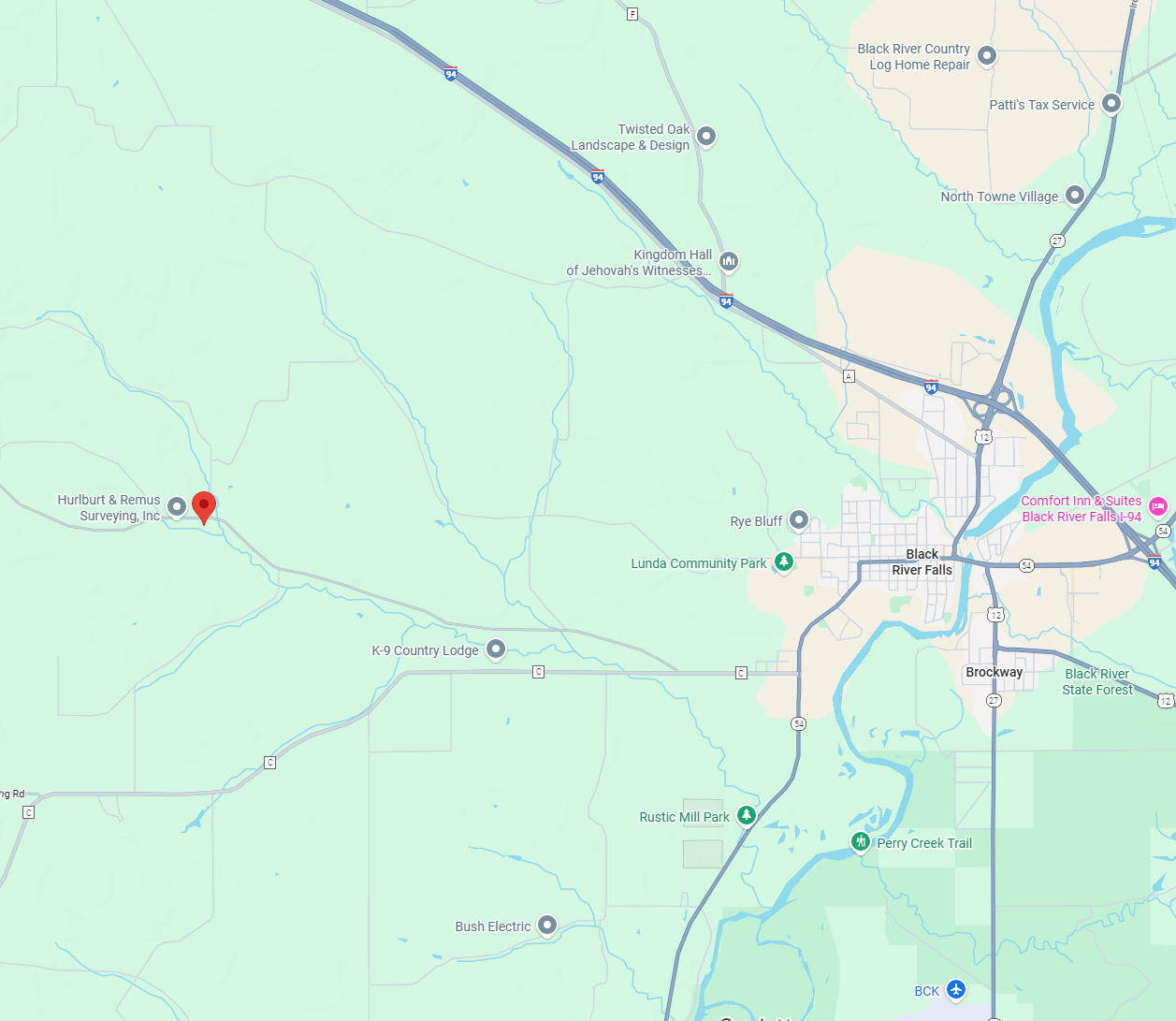 Picture Map of Spirit Creek Church Area